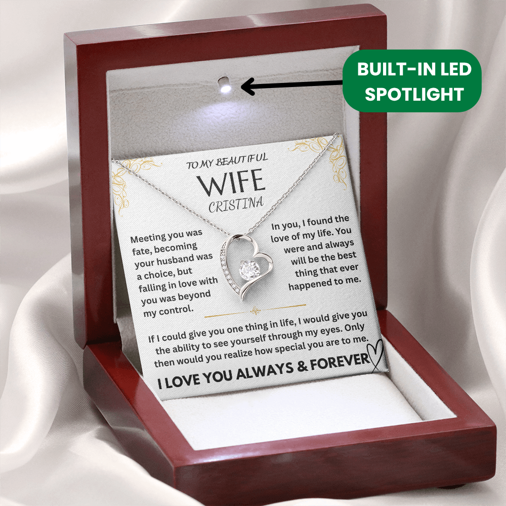 To My Wife - I Love You Forever, Personalized Gift Set - FG0066