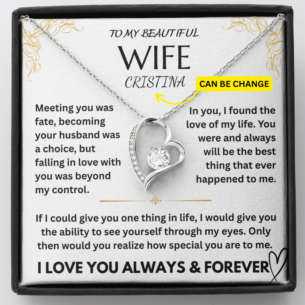 To My Wife - I Love You Forever, Personalized Gift Set - FG0066