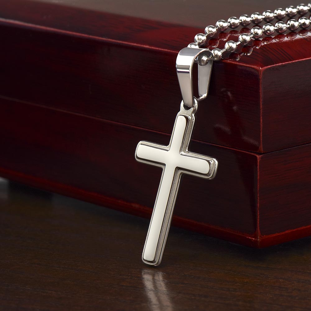 To My Grandson - Stainless Cross Necklace -FG003