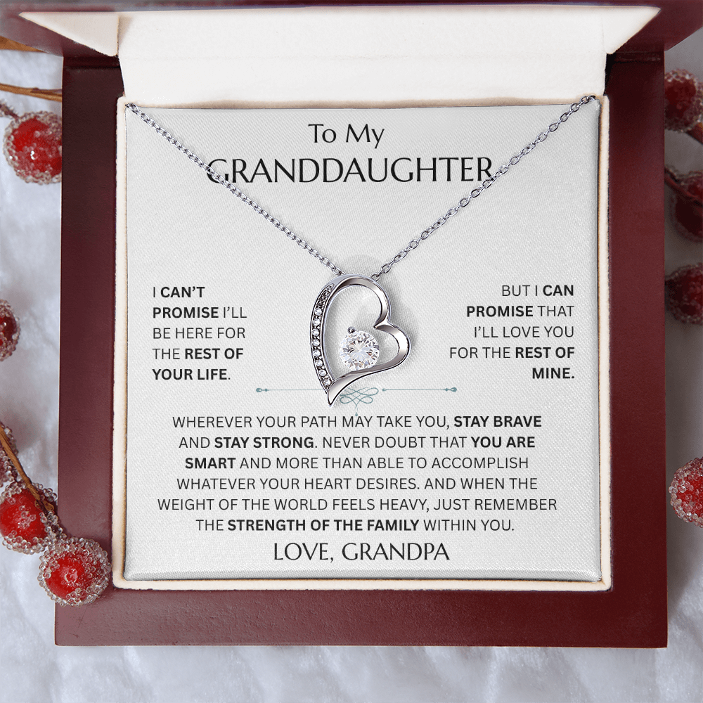 To My Granddaughter - Forever Love Necklace - FG0027