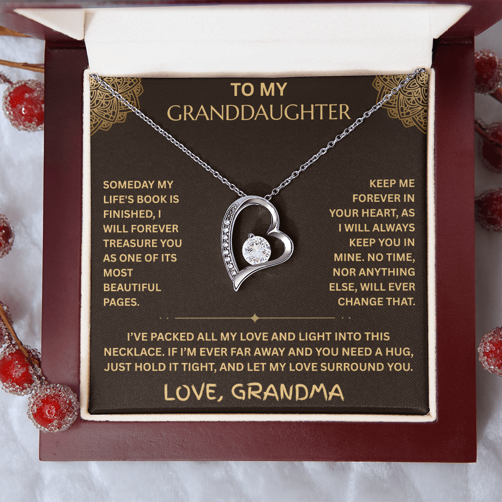 To My Granddaughter - Forever Love Necklace - FG0019