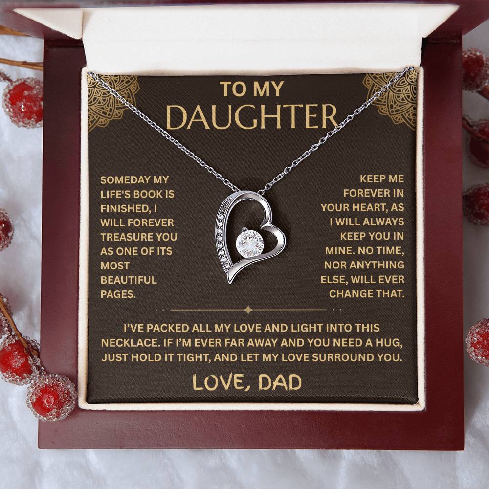 To My Daughter Necklace - Forever Love Gift Set - FG001