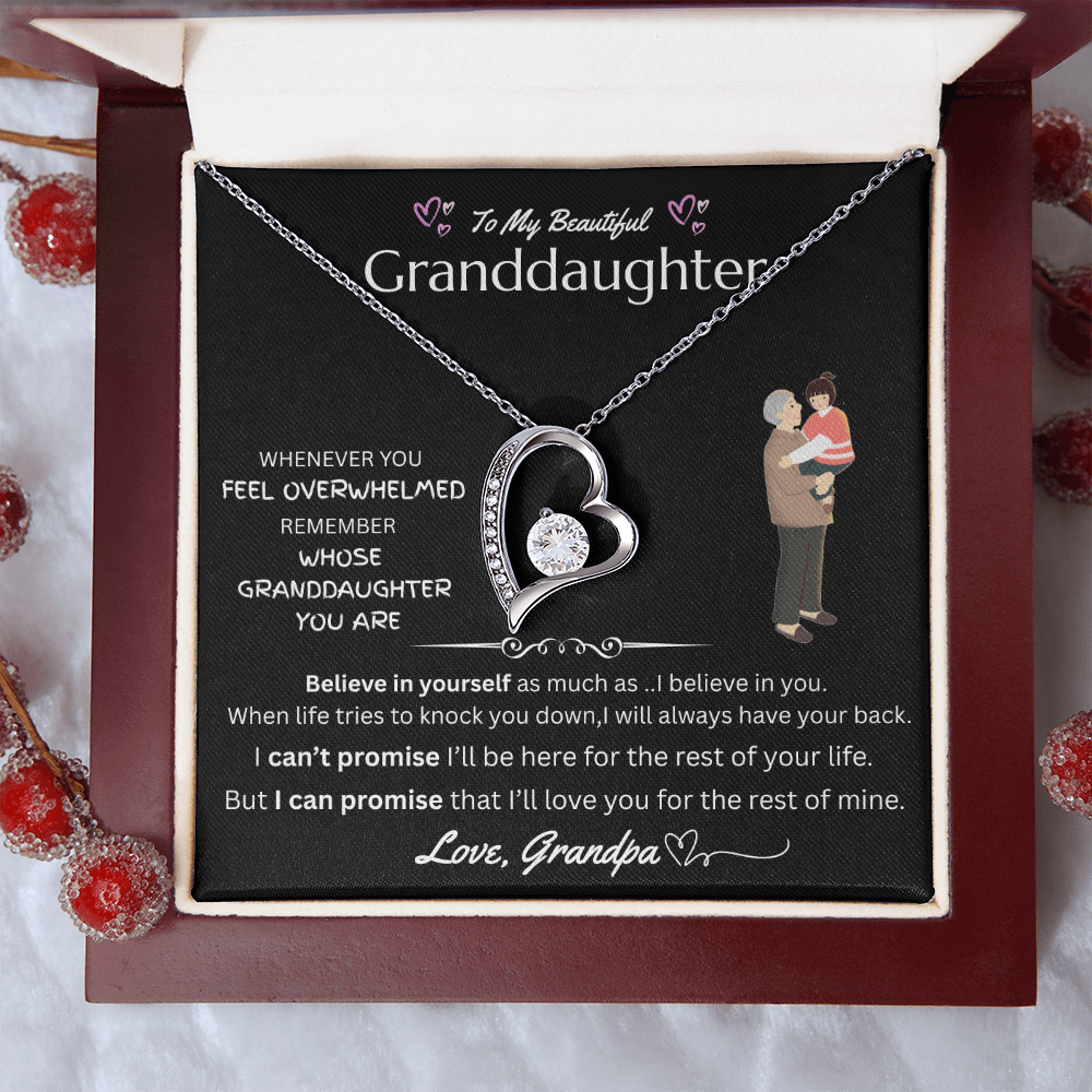 To My Beautiful Granddaughter - Forever Love Necklace - FG0038