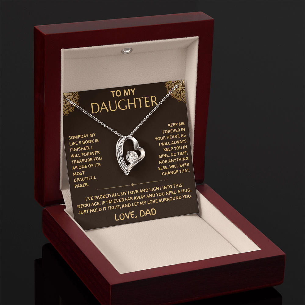 To My Daughter Necklace - Forever Love Gift Set - FG001