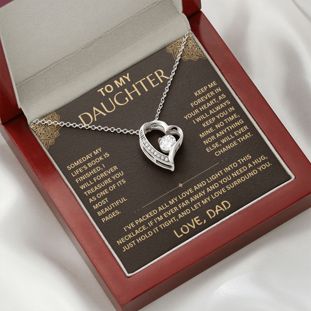 To My Daughter Necklace - Forever Love Gift Set - FG001