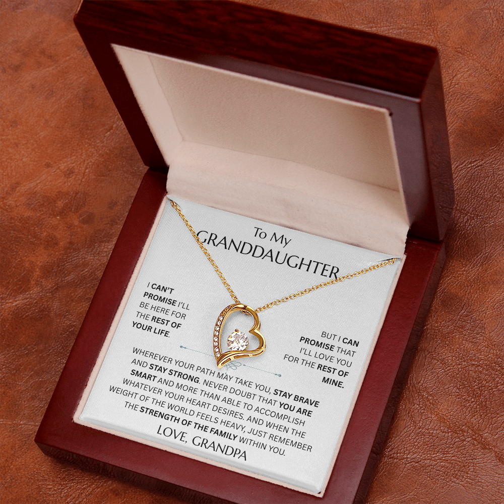 To My Granddaughter - Forever Love Necklace - FG0027