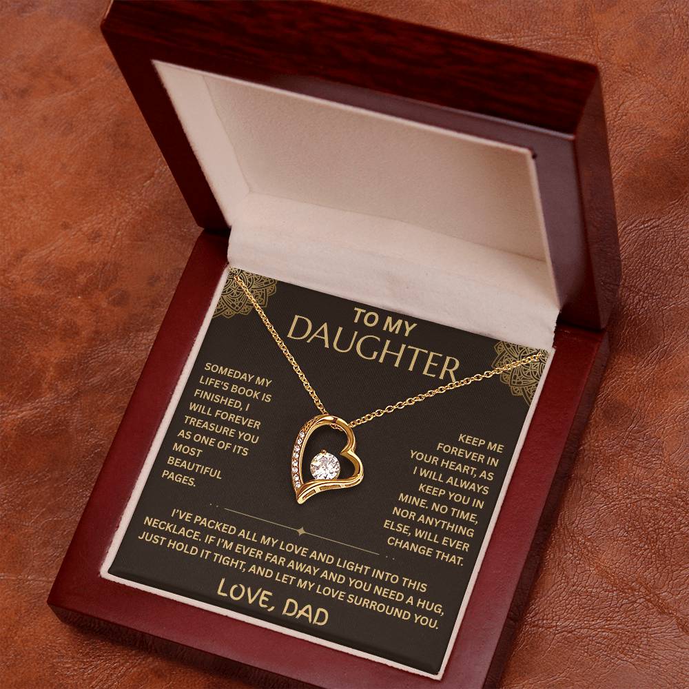 To My Daughter Necklace - Forever Love Gift Set - FG001