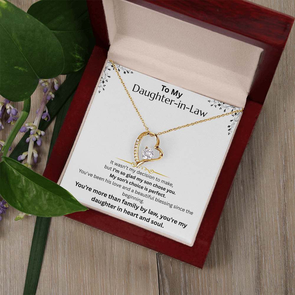 To My Daughter -in-Law - Forever Love Necklace - FG0017