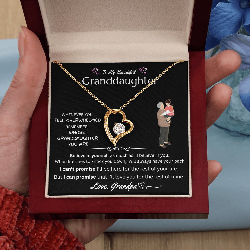 To My Beautiful Granddaughter - Forever Love Necklace - FG0038