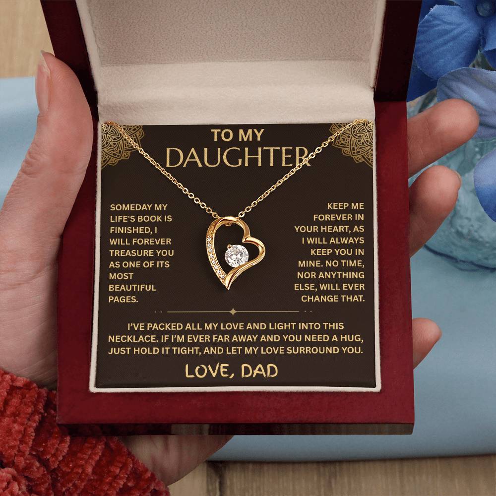 To My Daughter Necklace - Forever Love Gift Set - FG001