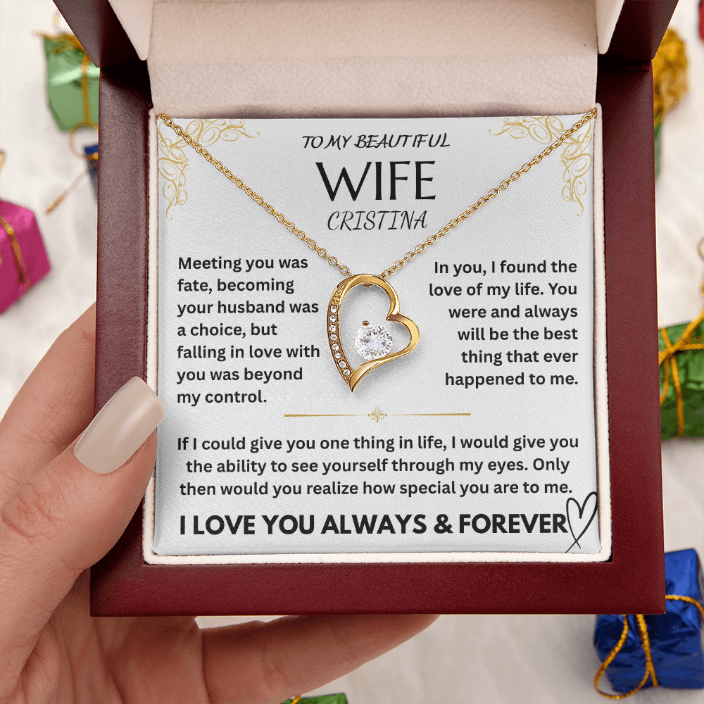 To My Wife - I Love You Forever, Personalized Gift Set - FG0066