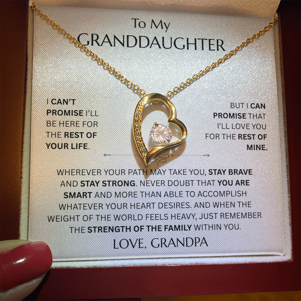 To My Granddaughter - Forever Love Necklace - FG0027