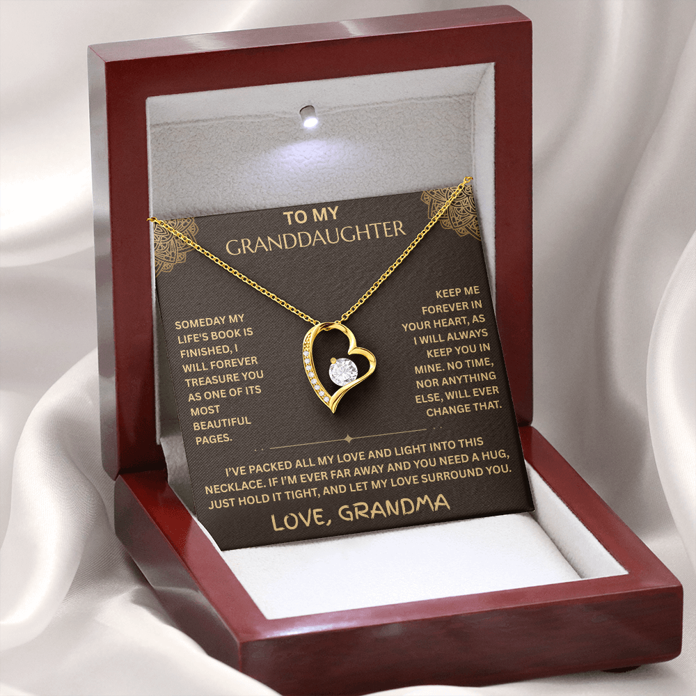 To My Granddaughter - Forever Love Necklace - FG0019