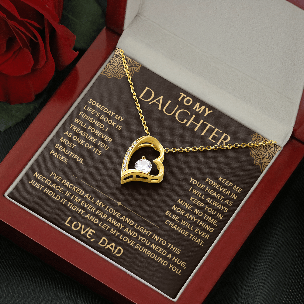 To My Daughter Necklace - Forever Love Gift Set - FG001
