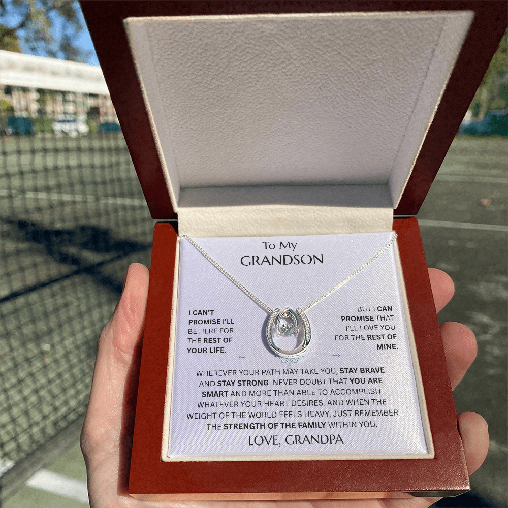 To My Grandson - Lucky Love Necklace -FG0029