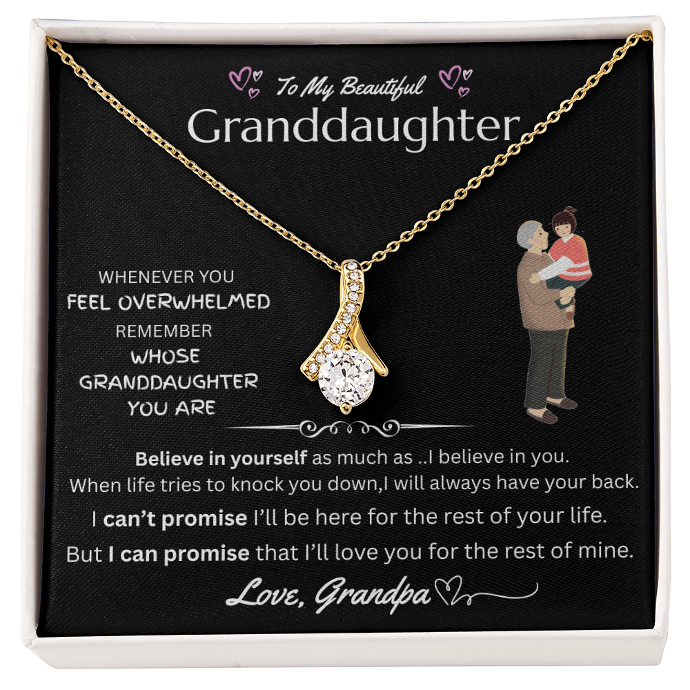 To My Granddaughter - Alluring Beauty Necklace - FG0037