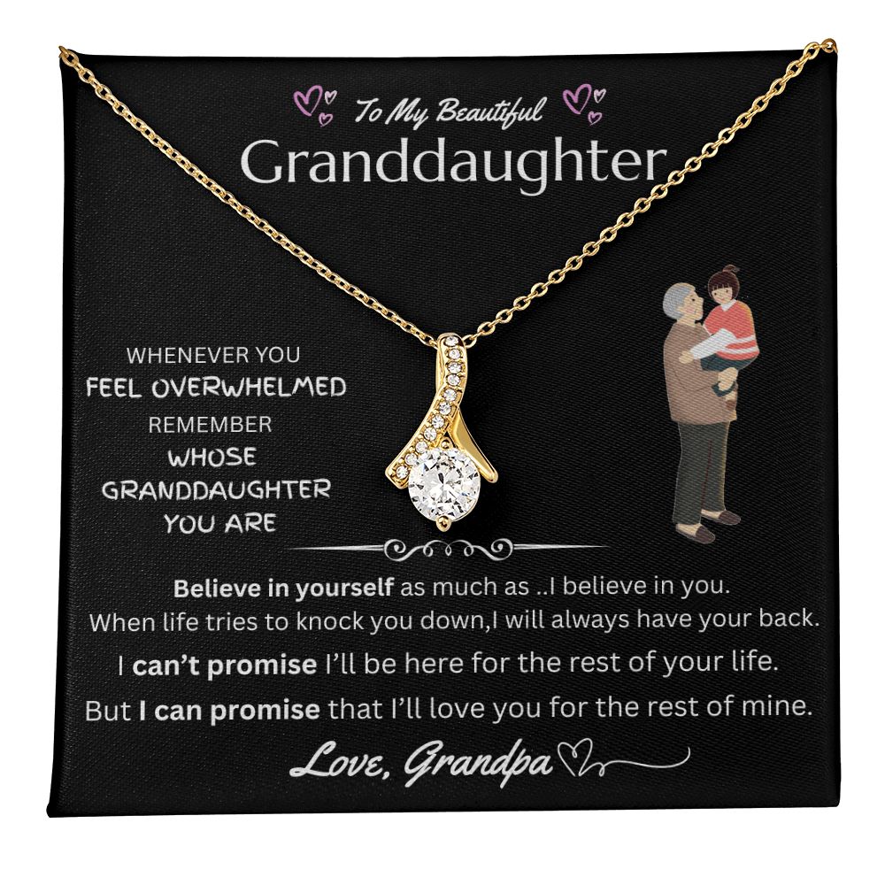 To My Granddaughter - Alluring Beauty Necklace - FG0037