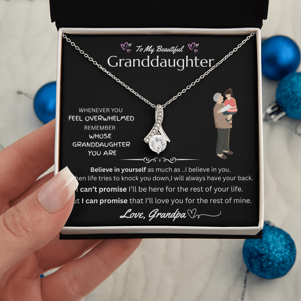 To My Granddaughter - Alluring Beauty Necklace - FG0037