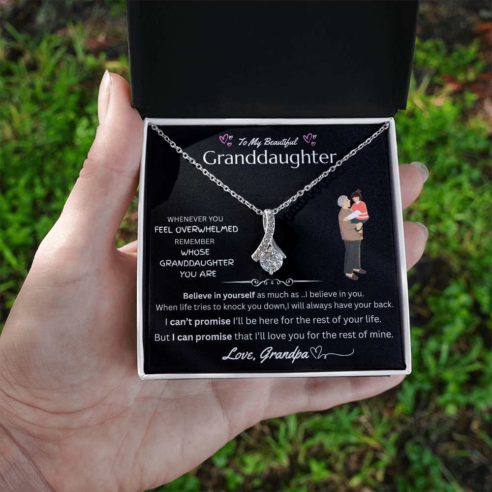 To My Granddaughter - Alluring Beauty Necklace - FG0037