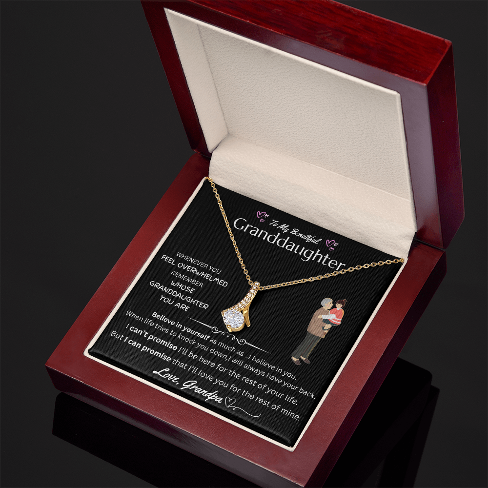 To My Granddaughter - Alluring Beauty Necklace - FG0037