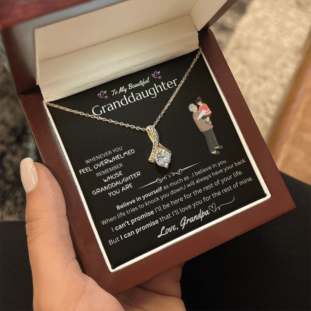 To My Granddaughter - Alluring Beauty Necklace - FG0037