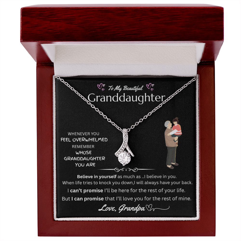 To My Granddaughter - Alluring Beauty Necklace - FG0037