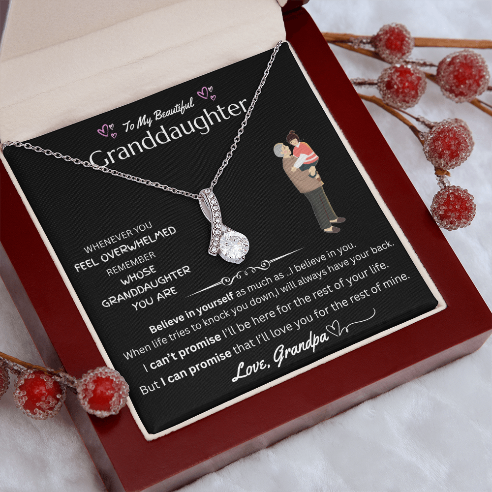 To My Granddaughter - Alluring Beauty Necklace - FG0037
