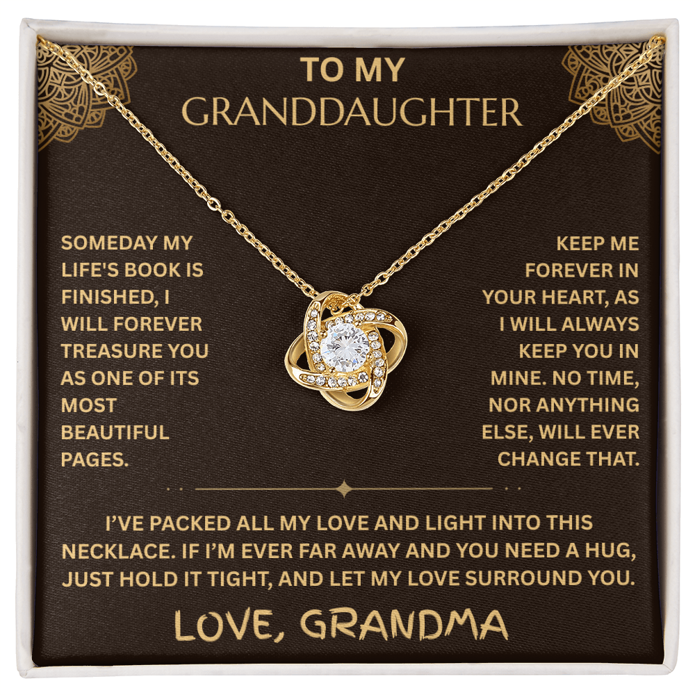 To My Granddaughter - Love Knot Necklace - FG0020