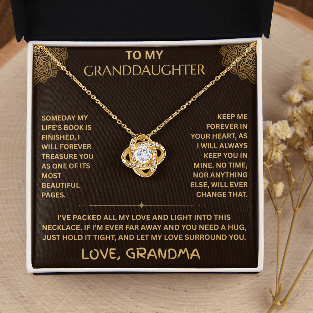 To My Granddaughter - Love Knot Necklace - FG0020
