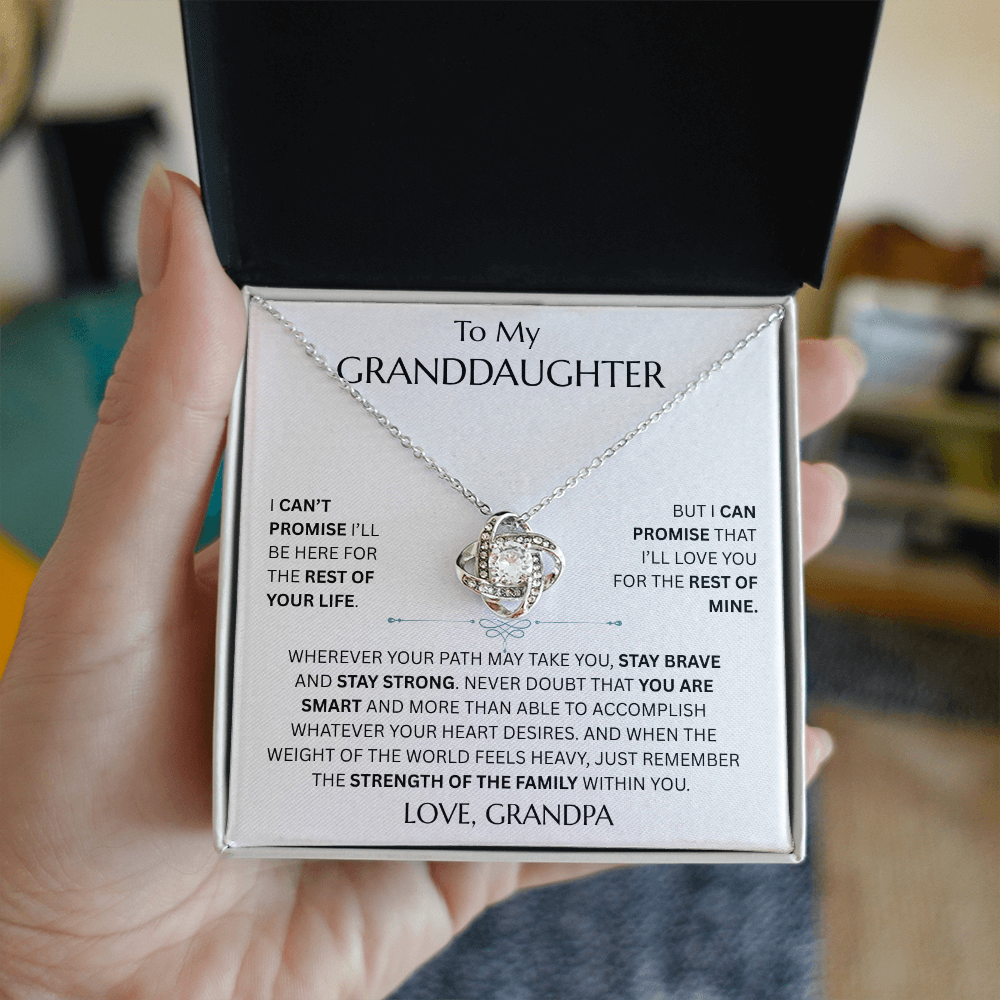 To My Granddaughter - Love Knot Necklace - FG0026