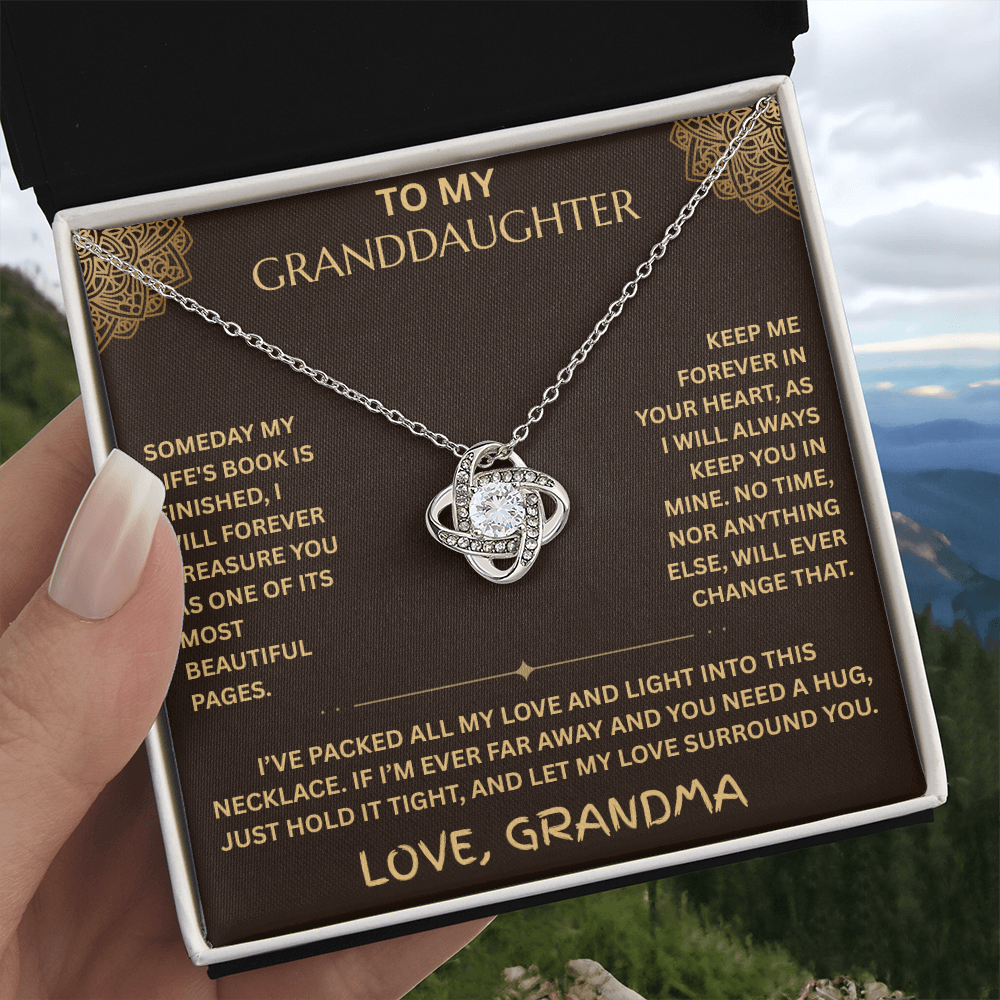 To My Granddaughter - Love Knot Necklace - FG0020