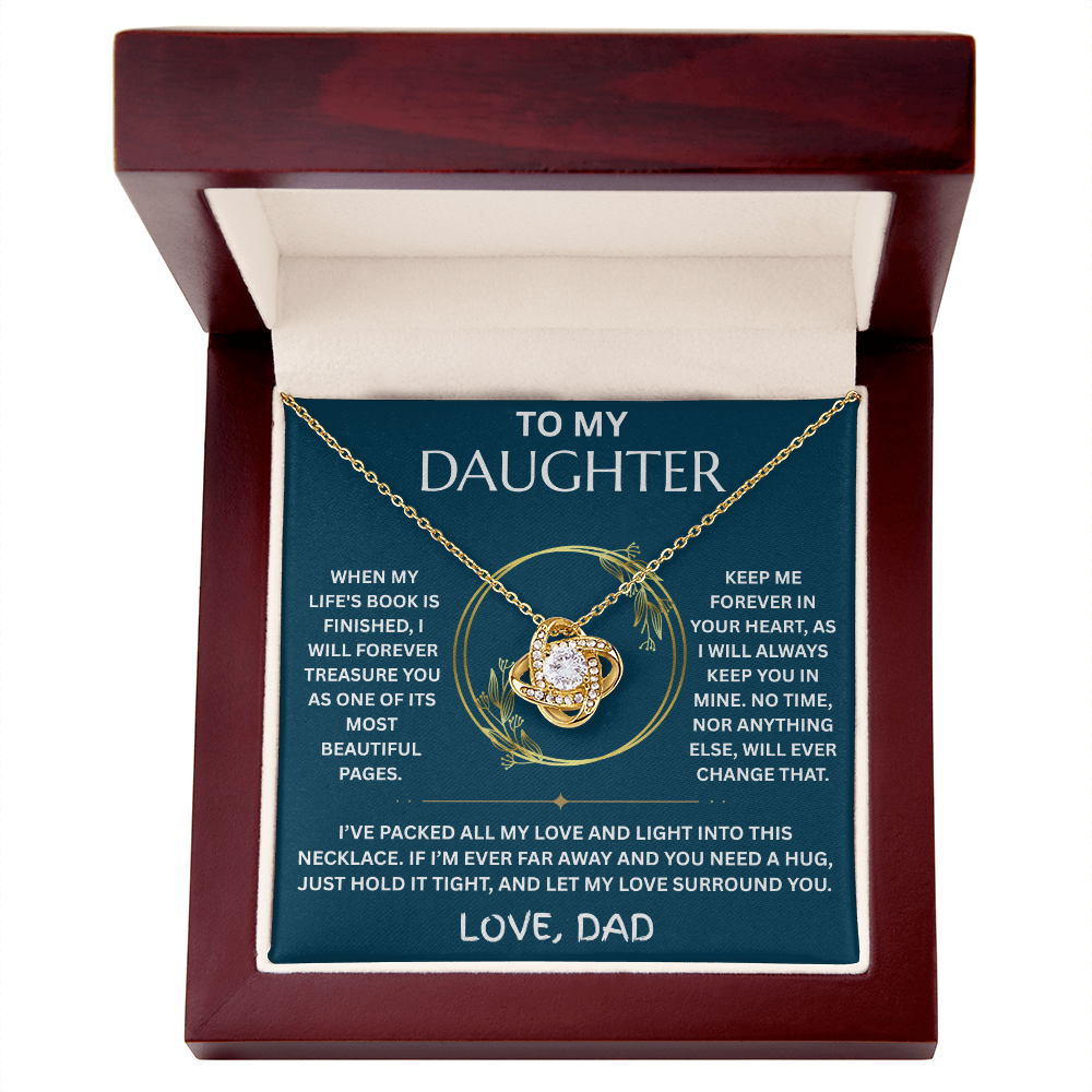 To My Daughter -Love Knot Necklace - FG003