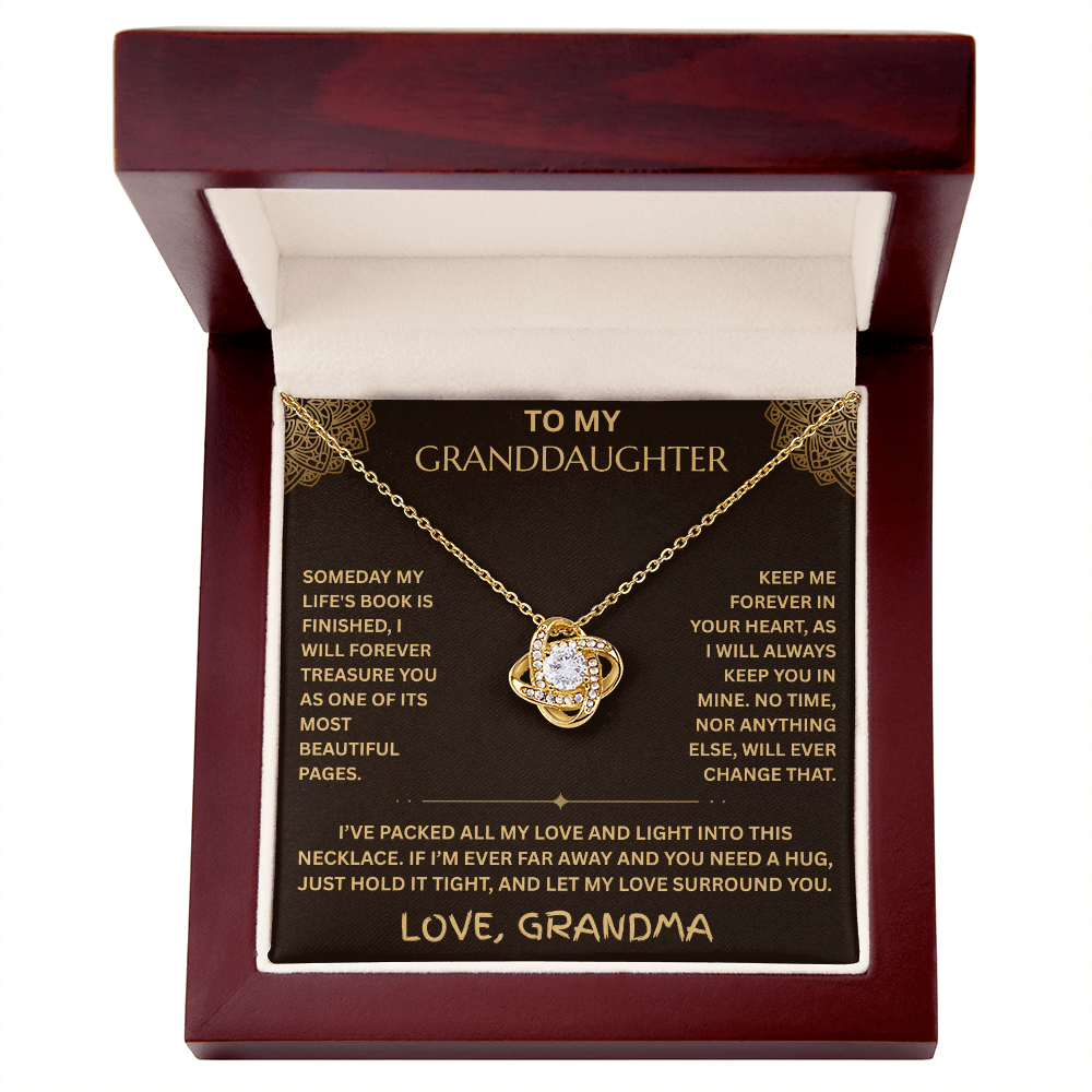 To My Granddaughter - Love Knot Necklace - FG0020