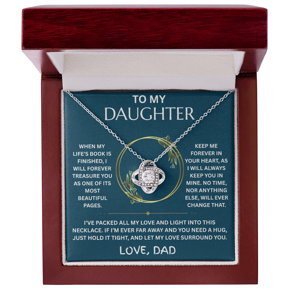 To My Daughter -Love Knot Necklace - FG003