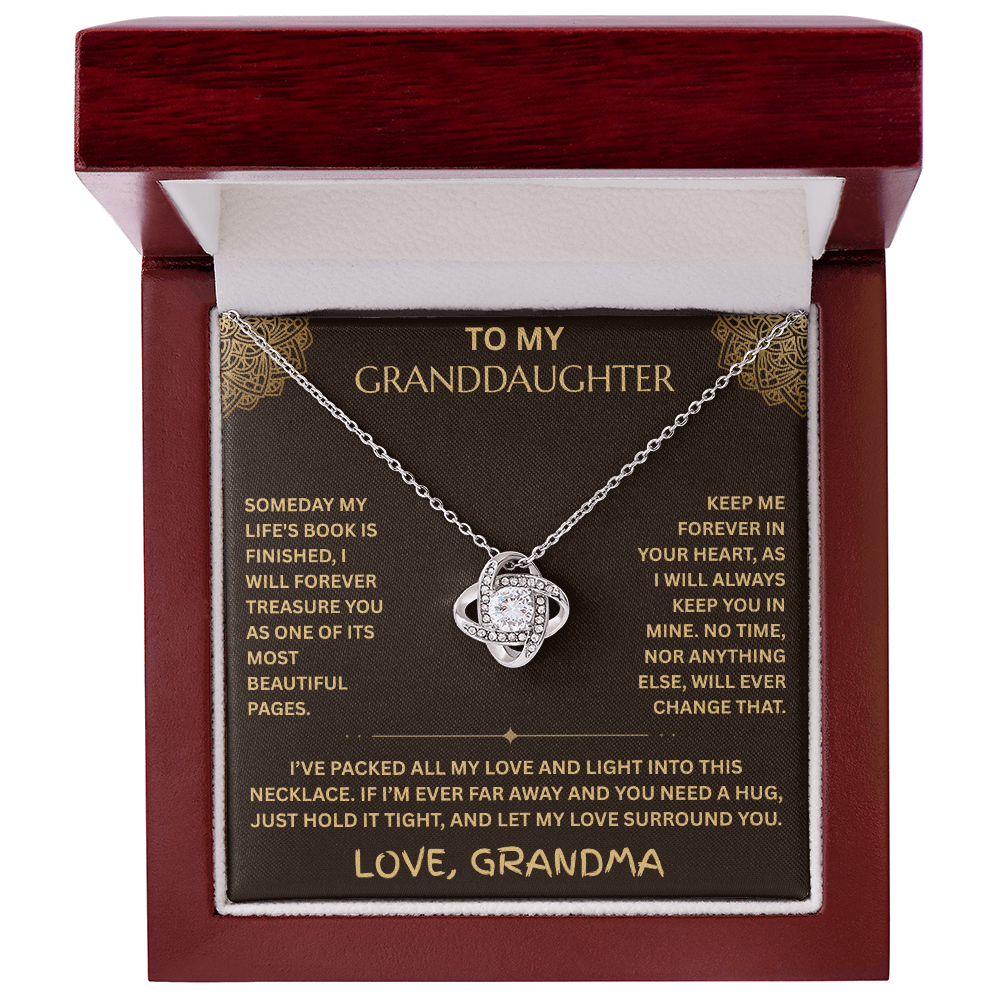 To My Granddaughter - Love Knot Necklace - FG0020