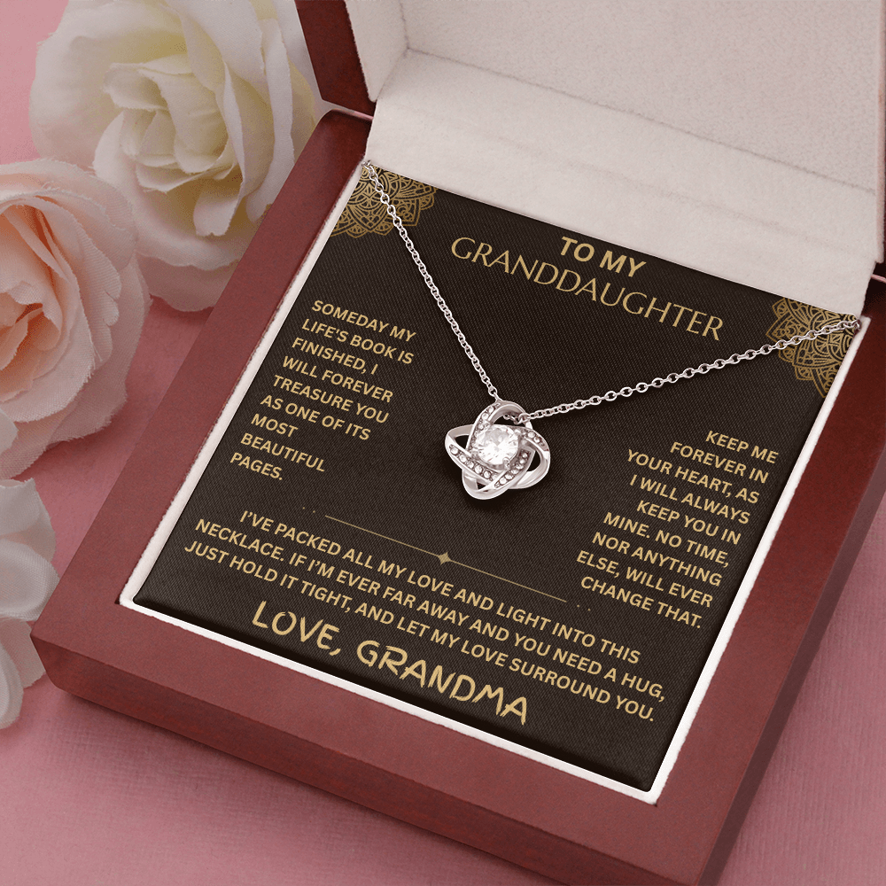 To My Granddaughter - Love Knot Necklace - FG0020