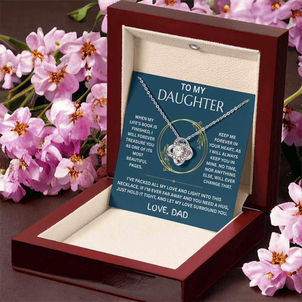 To My Daughter -Love Knot Necklace - FG003
