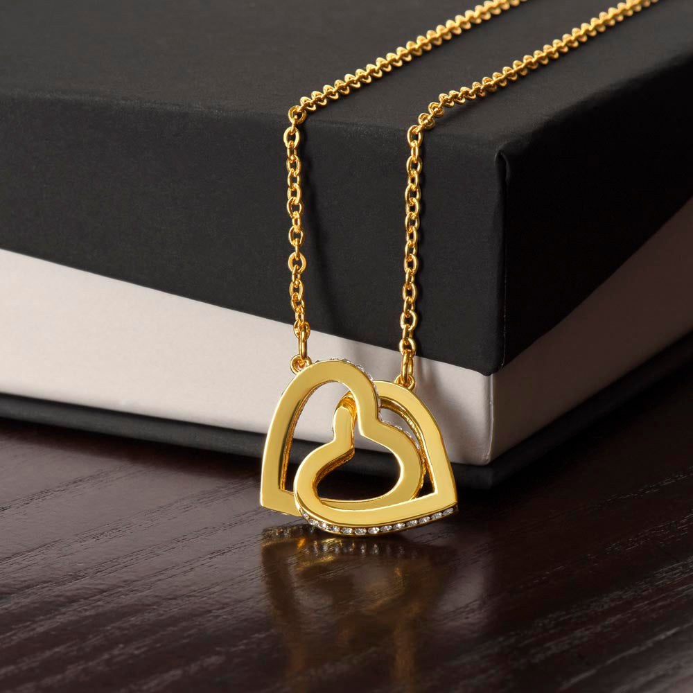 To My Soulmate - Interlocking Heart Necklace - FG0025