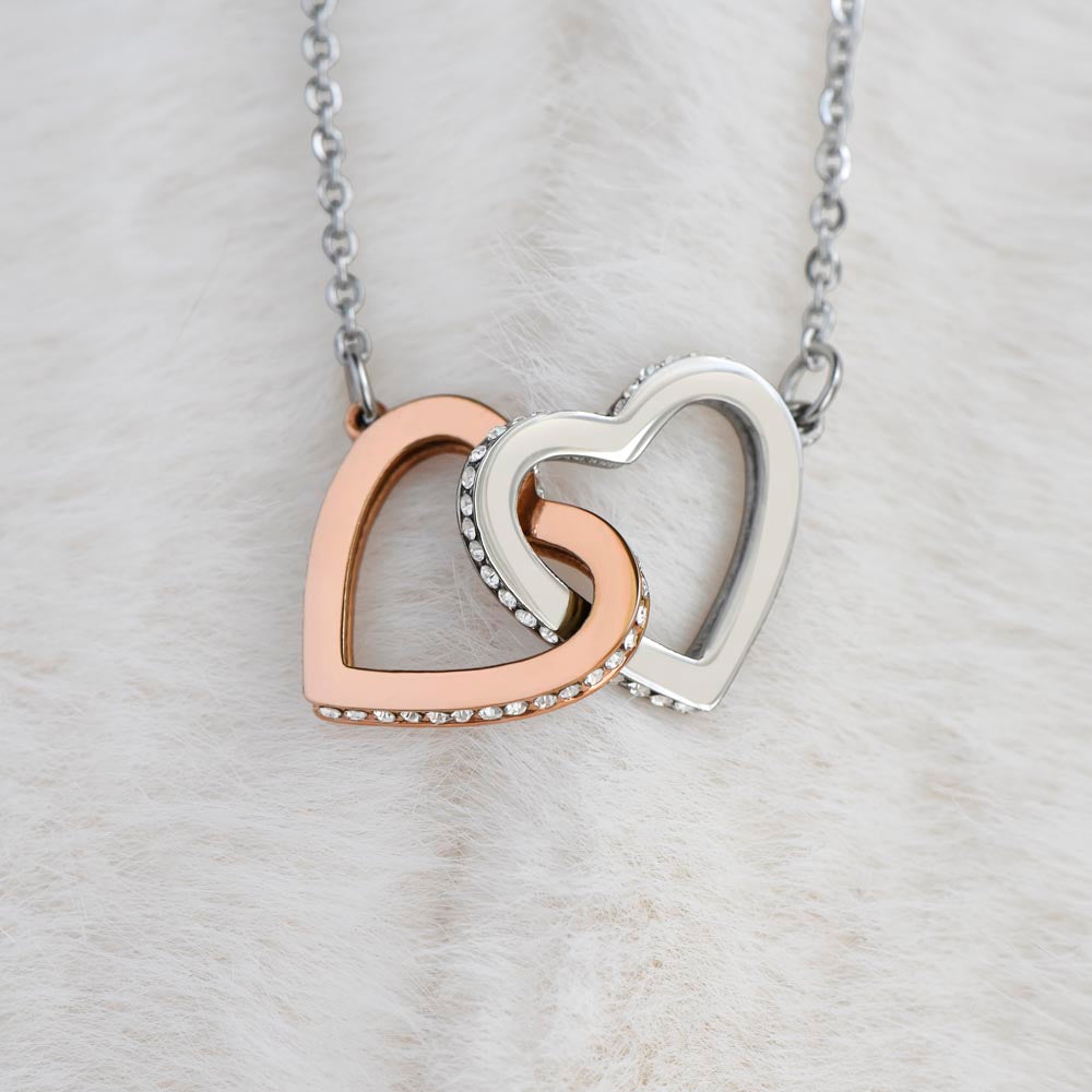 To My Beautiful Daughter - Interlocking Heart Necklace - FG0033
