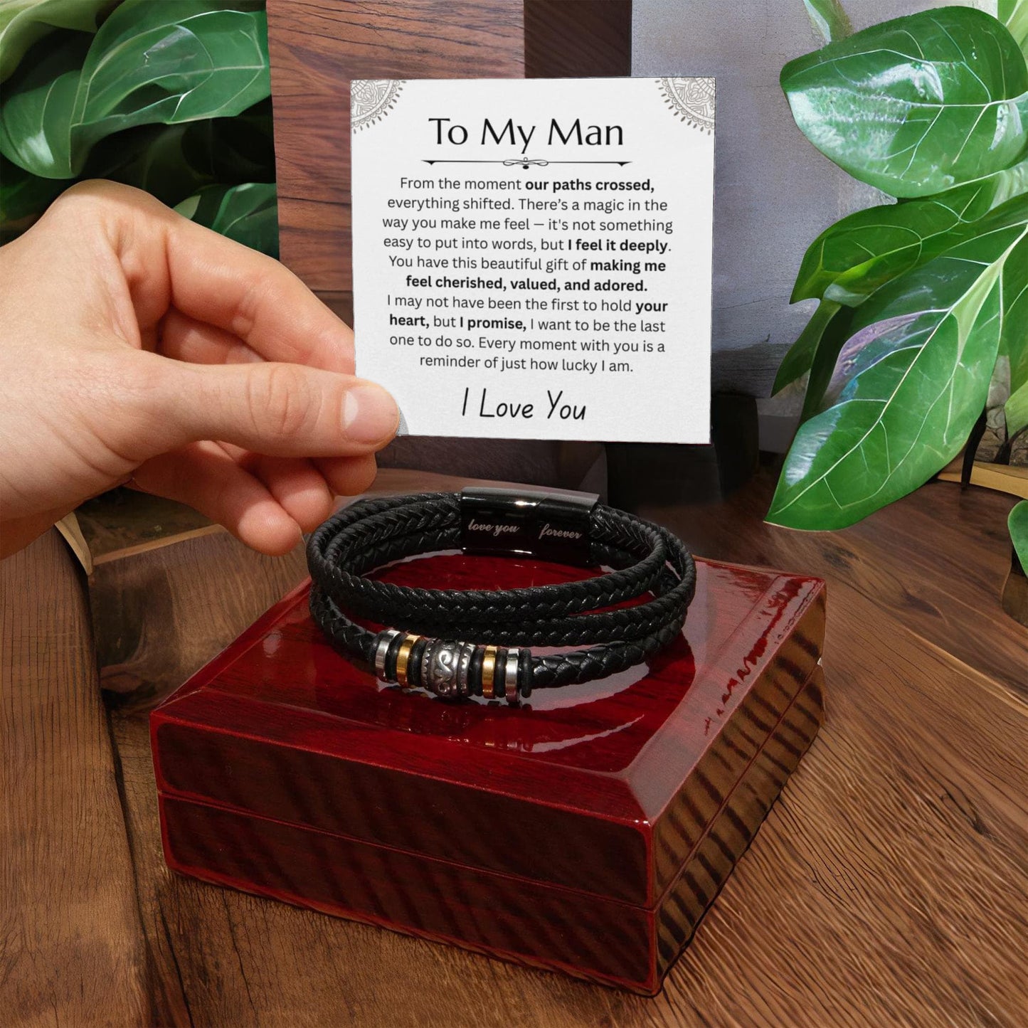 To My Man - Love You Forever Bracelet - FG0018