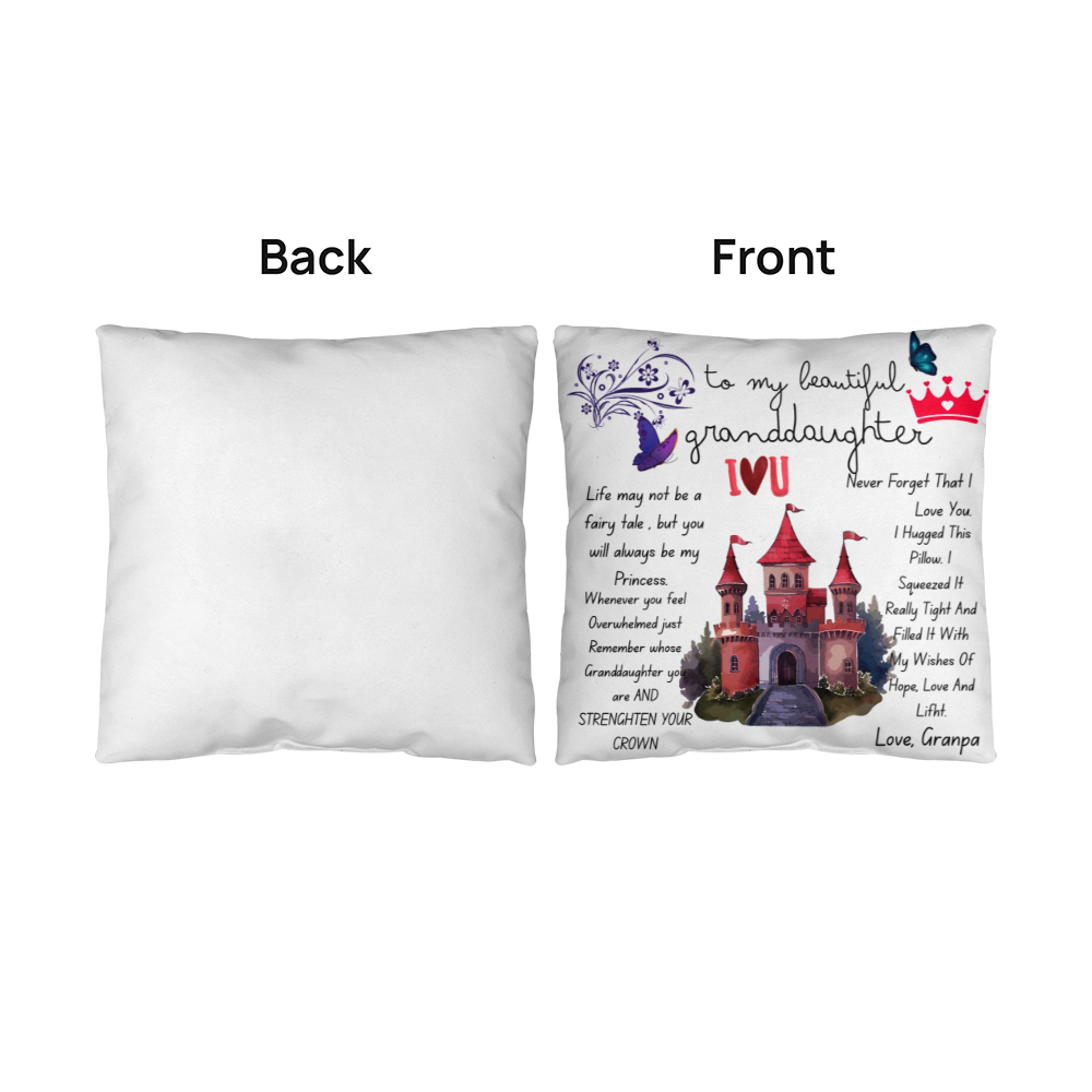 To My Granddaughter Princess I love U Pillow - FG00092