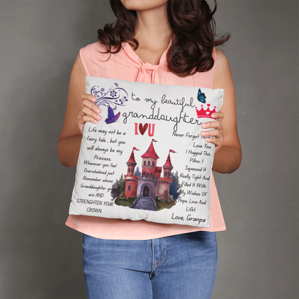 To My Granddaughter Princess I love U Pillow - FG00092