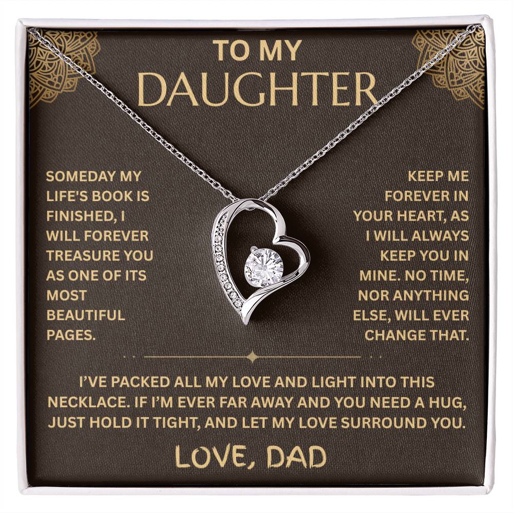 To My Daughter Necklace - Forever Love Gift Set - FG001