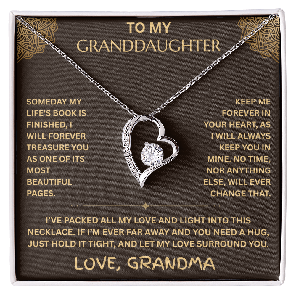 To My Granddaughter - Forever Love Necklace - FG0019