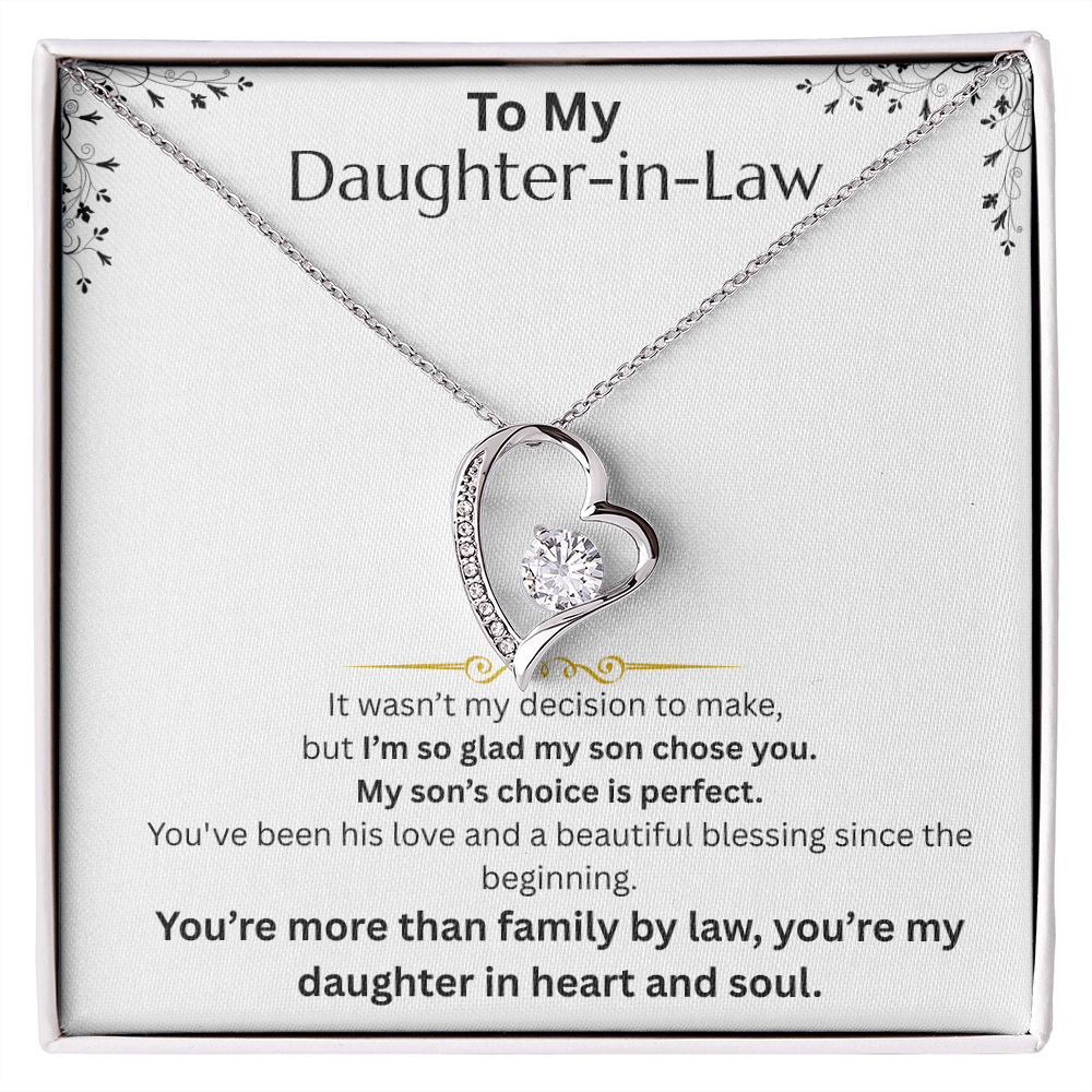To My Daughter -in-Law - Forever Love Necklace - FG0017