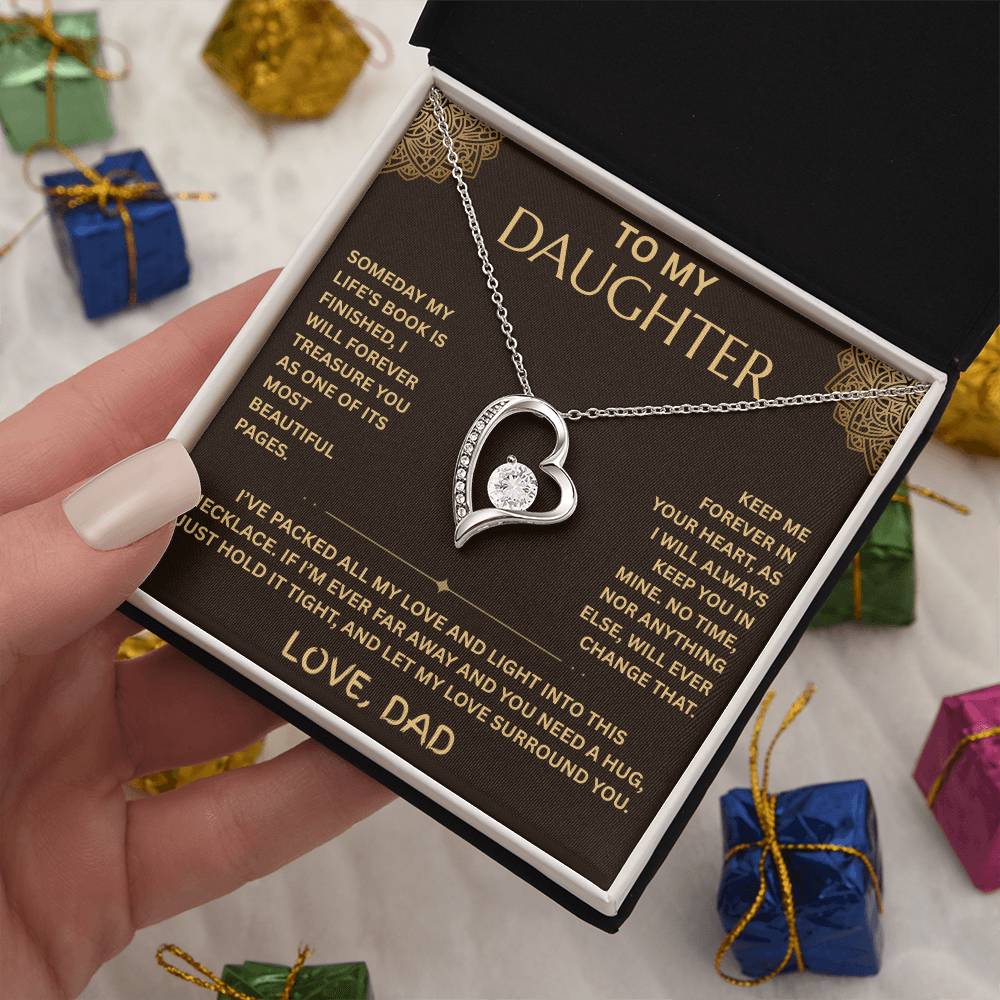 To My Daughter Necklace - Forever Love Gift Set - FG001