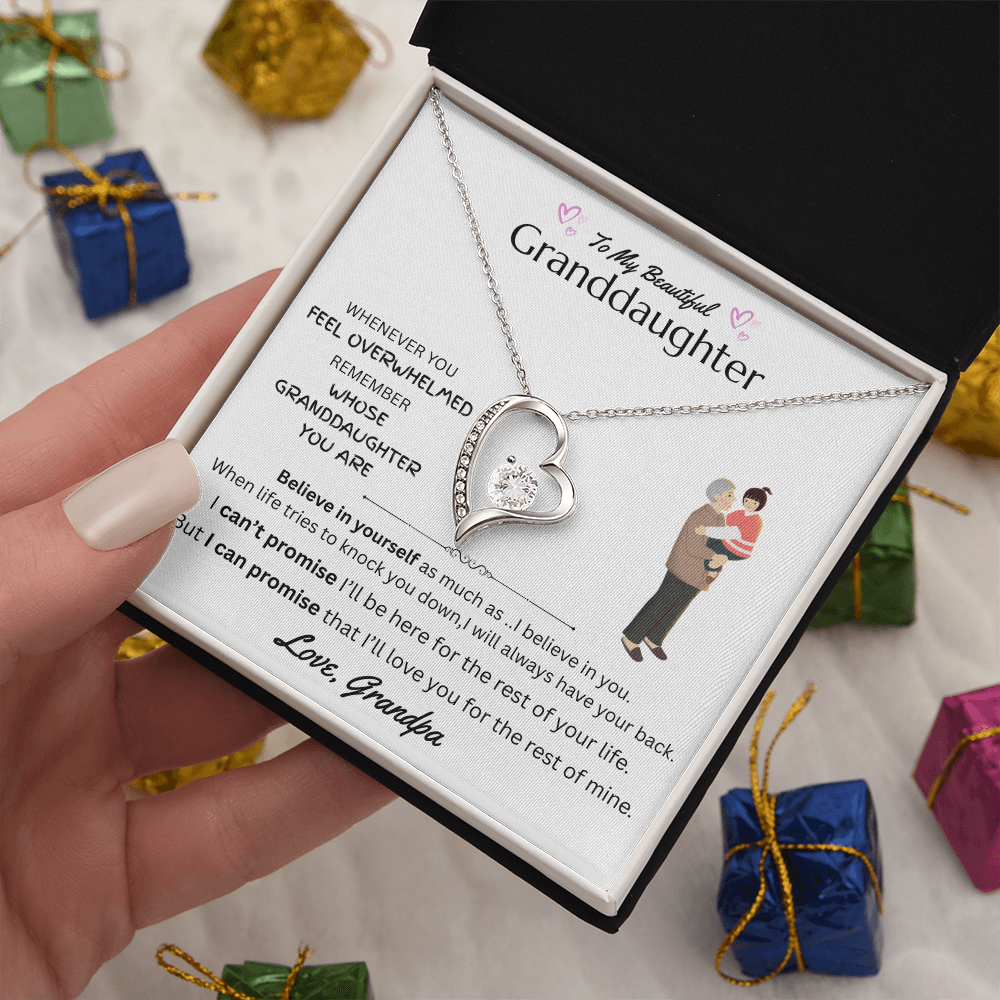 To My Beautiful Granddaughter - Forever Love Necklace - FG0049