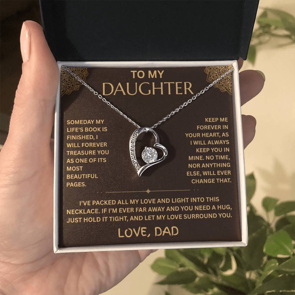 To My Daughter Necklace - Forever Love Gift Set - FG001
