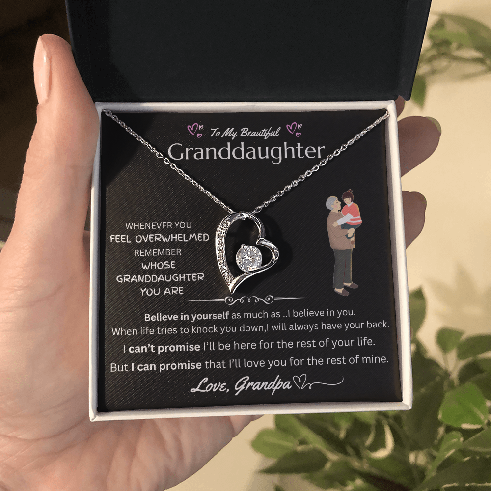 To My Beautiful Granddaughter - Forever Love Necklace - FG0038