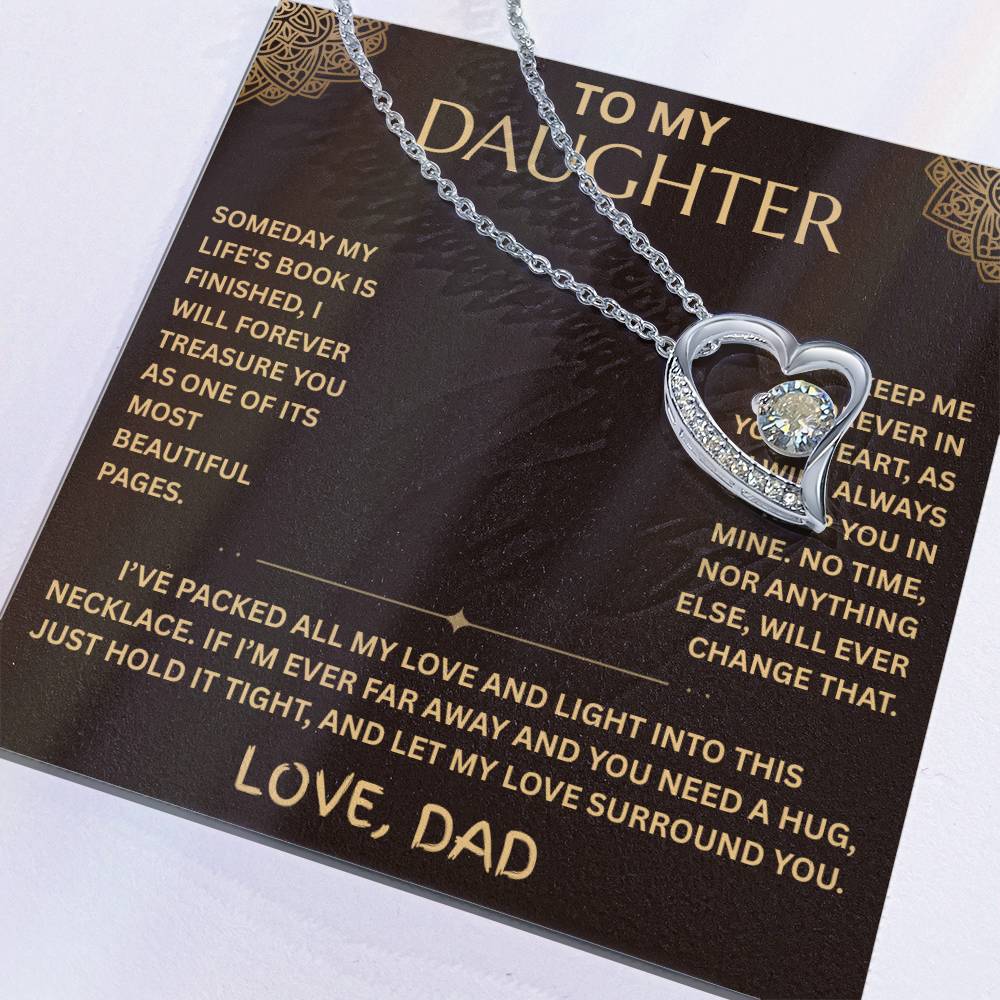 To My Daughter Necklace - Forever Love Gift Set - FG001